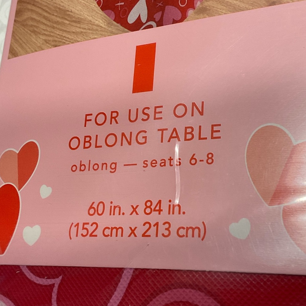 Valentine's Day Vinyl Tablecloth - Picture 2 of 5